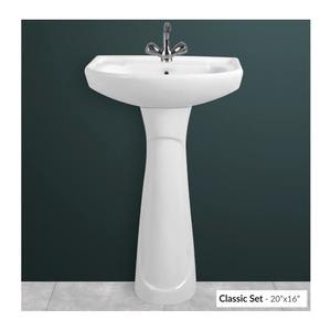 Cuvette de toilette en céramique de forme carrée moderne lavabo de salle de bain mural structure monobloc piédestal salle à manger bassin d'art - Product Image 4