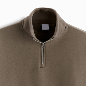 Sweat-shirt à col montant en molleton de coton de haute qualité pour homme, coupe ample, nouvelle mode, idéal pour l'hiver - Product Image 4