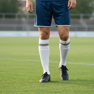 Chaussettes de sport non-construccionnalisées avec bande de confort large en nylon, coton et élasthanne pour un ajustement sans pression autour du mollet et de la cheville - Product Image 5