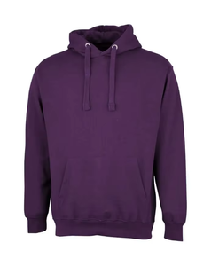 Sweat-shirt à capuche pour homme, violet, 100% coton molletonné, coupe classique, pull décontracté avec poche avant, vêtement d'automne - Product Image 1