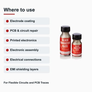น้ำยาเงินนำไฟฟ้า 1 กก. เงิน 70-80% สำหรับวงจรแบบยืดหยุ่นและเส้นวงจร PCB ปรับแต่งได้ตามความต้องการของลูกค้า (OEM) - Product Image 5