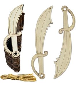Épée en MDF découpée au laser, nouvelle arrivée, légère, taille personnalisée, nouveau best-seller, jouet pour enfants. - Product Image 1