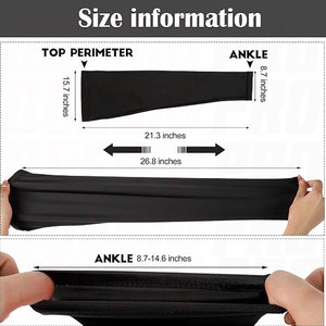 Manchons de compression longs pour les jambes, pour hommes et femmes, couvre-jambes athlétiques extensibles pleine longueur pour la course à pied et le cyclisme - Product Image 2