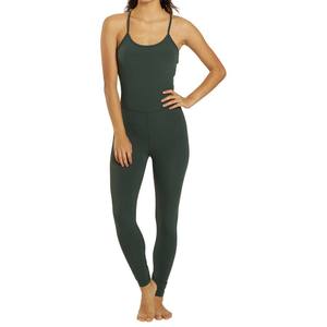 Mono ajustado original de alta calidad para mujer, elástico, verde oscuro, transpirable, moderno, para verano. - Product Image 1