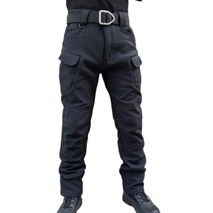 Pantalon cargo pour homme 100% Coton Canvas, coupe droite, taille mi-haute, épais, écologique, séchage rapide, fermeture éclair, Noir, Nouvelle Arrivée 2026 - Product Image 3
