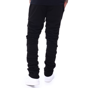 Men's Black <b>Slim</b> Fit Lightweight High Street Sweatpants Elastic Waist Drawstring Casual <b>Joggers</b> Side Pockets Breathable Cotton - Product Image 3
