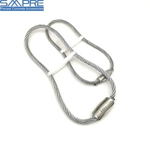 Anello di sollevamento in calcestruzzo prefabbricato invisibile, anello ovale in acciaio per ancoraggio, stampo per tasche in filo metallico per travi di fondazione e solai a nucleo cavo - Product Image 2