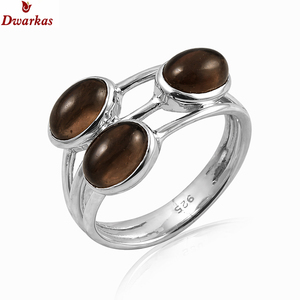 Trendy fine classic <b>rings</b> 925 sterling <b>silver</b> natural tiger eye three gemstone <b>ring</b> for <b>men</b> fashion parties gift jewelry - Product Image 5