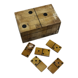 Jeu de dominos en résine d'os antique très populaire pour enfants et adultes – Jeu de société classique pour l'intérieur – Cadeau idéal pour tous les âges - Product Image 2