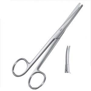 Professional Surgical Stitch Scissors High Quality Fine Surgical Scissor Curved Blunt Edges Medical Scissor <b>Cheap</b> price OEM - Product Image 2