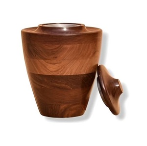 Luxury Manor Wooden Cremation Memorial <b>Urn</b> Ash Holder Featuring Lasting Strength And Sophisticated Natural Beauty - Product Image 3