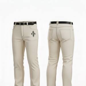 กางเกงยีนส์ผู้ชายคุณภาพสูง ระบายอากาศได้ดี ผ้าฝ้าย 100% น้ำหนักเบา ทรงตรงปานกลาง สไตล์ลำลอง ผ้ายีนส์ฟอก ผลิตโดย RIVIAN ATLANTIC - Product Image 6