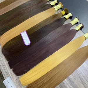 ผมแท้เวียดนามแบบสีทั้งหัว  ปรับแต่งสีได้ทุกเฉด  จัดเรียงเกล็ดผม  แบบดับเบิ้ลดรอน สำหรับทำวิกและต่อผม - Product Image 1