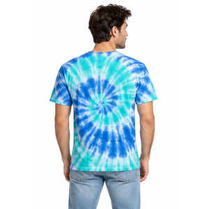Mens <b>Tie</b> Dye <b>T</b> <b>Shirt</b> 100% Cotton Regular Fit Crew Neck Short Sleeve Casual Summer Tee Custom Wholesale Apparel Supplier EAZWEARS - Product Image 2