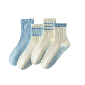 Wholesale Non-Slip Sports Fashion Custom Logo Women Fitness Gym Grippy Anti Slip Yoga Ruffle Fitness Breathable Pilates <b>Socks</b> - Product Image 1