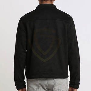 High Quality Men's <b>Suede</b> Leather <b>Jacket</b> Street Multi Pocket Thick Zip up <b>Suede</b> Winter <b>Jacket</b> for Men - Product Image 3