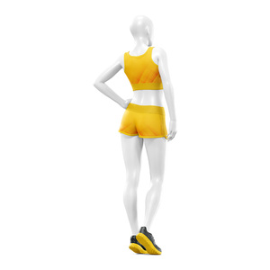 Ensemble de sport pour femmes, soutien-gorge et short de yoga écologiques, sublimation, séchage rapide, vêtements de sport, fabricant OEM - Product Image 5