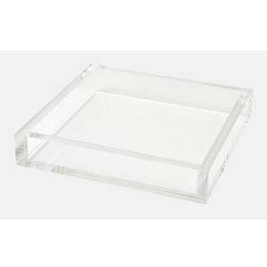 Bandeja de acrílico de lujo para servir y almacenar, ideal para té, café y desayuno, hecha a mano, transparente, de lucita, para decoración del hogar y la mesa de café. - Product Image 4