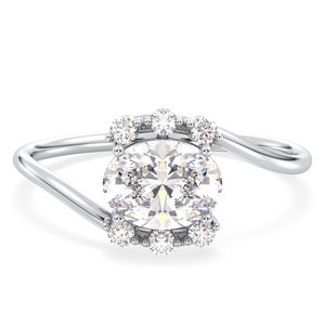 REYES – bague de fiançailles en argent Sterling 925, coupe ovale, 1.2 carats, Moissanite, pour femmes, cadeau d'anniversaire parfait, bijoux, nouvel arrivage - Product Image 1