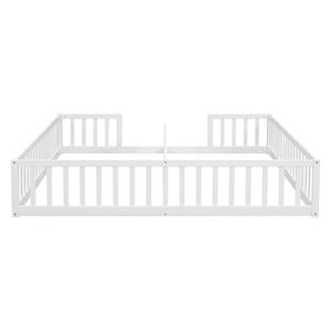 Letto a castello bianco per bambini senza porta e ringhiera di protezione - Product Image 2