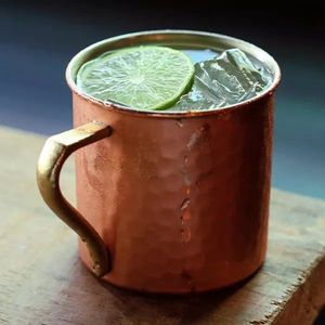 Hammered copper beverage <b>mug</b> collection amber waterfall drink cups reusable cocktail <b>mugs</b> premium durable - Product Image 1