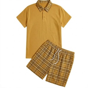 Conjunto de Camiseta y Pantalones Cortos de Verano para Hombre, 100% Algodón, Camiseta y Pantalones Cortos de Malla, Conjunto de Dos Piezas - Product Image 5