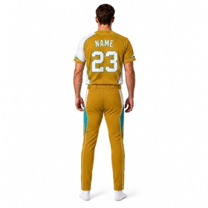 Custom Team Baseball Uniform Men Jersey Pants Set Sublimated Full Button Performance Apparel OEM Private Label Wholesale - Product Image 2