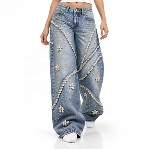 Women Flare <b>Jeans</b> Bulk Manufacturer Dark <b>Indigo</b> Denim for Boutique Retailers Custom Label S-XL Wholesale - Product Image 3
