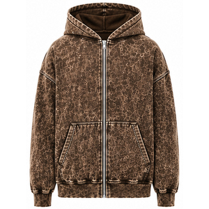 Sudaderas con Capucha para Hombre de 450GSM con Lavado Ácido, Clásicas, Proveedor de Ropa al por Mayor con Servicio OEM ODM para Compradores Mayoristas de Streetwear - Product Image 1