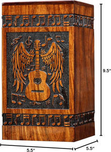 Urnas de Madera para Adultos, Urna Funeraria Artesanal de Madera Pulida, Urna para Entierro a Bajo Precio - Product Image 2