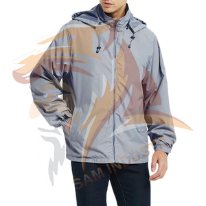 Chaqueta Cortavientos Personalizada de Alta Calidad con Mangas Largas para Hombre, Chaqueta Cortavientos para Exteriores Disponible en Todas las Tallas - Product Image 4