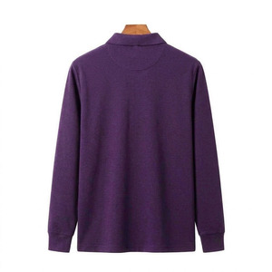 Chemises polo de luxe pour hommes, services OEM/ODM, fermeture éclair, vêtements de sport écologiques, manches longues, polos unisexes avec logo personnalisé - Product Image 5
