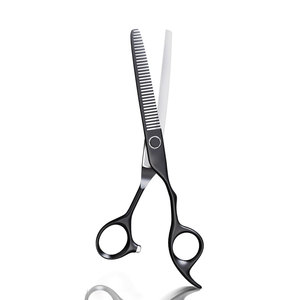 Ciseaux à effiler en acier inoxydable fabriqués au Pakistan avec logo personnalisé, durables et de haute qualité pour les barbiers - Product Image 1