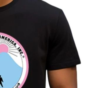 T-shirt graphique noir à manches courtes pour adolescents, avec logo imprimé, col rond, décontracté, léger, pour tous les jours, pour garçons et filles - Product Image 2