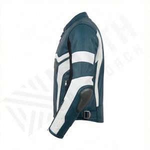 Veste de moto en cuir véritable pour homme de qualité supérieure, nouvelle arrivée, vestes de moto d'hiver, protections amovibles, personnalisables - Product Image 3