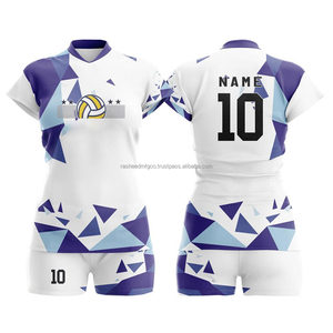 Wholesale Custom Volleyball Uniform <b>Set</b> for Girls and Boys Team Sportswear Breathable Mesh Fabric Quick Dry OEM - Product Image 4
