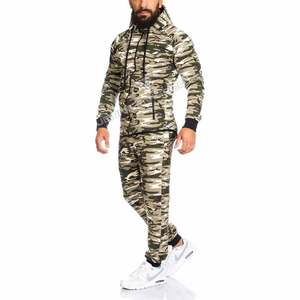 Pantalones Deportivos de Forro Polar Ligeros y Transpirables con Estampado de Camuflaje Personalizado de Alta Calidad, Sudadera con Capucha, Traje Deportivo para Hombre - Product Image 2