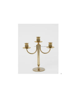 เชิงเทียนโลหะทาสีขาวสำหรับตกแต่งงานแต่งงานที่เก๋ไก๋ด้วยการออกแบบบรรยากาศแสงเทียนโรแมนติก - Product Image 2