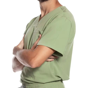 Summer Customized Men High Quality Medical Uniforms Men Short Sleeve Breathable Nurse Hospital <b>Scrubs</b> <b>Sets</b> - Product Image 4
