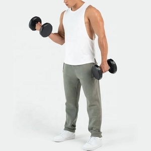 Men's Gray <b>Fleece</b> Sweatpants Elastic Waist Drawstring Casual <b>Pants</b> With Side Pockets Autumn Wear Men's <b>Pants</b> - Product Image 4