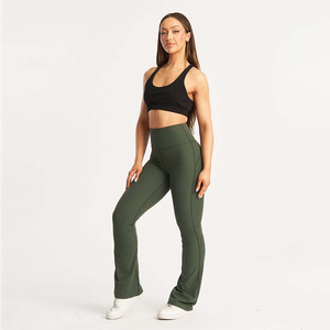 Conjunto Deportivo de Dos Piezas para Mujer: Bra de Yoga y Leggings de Cintura Alta, Ropa Deportiva Elástica para Fitness y Running - Product Image 2