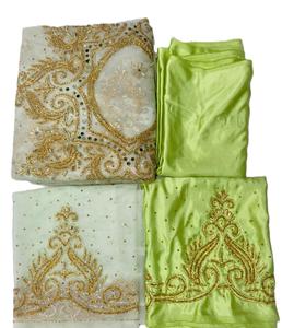 Conjunto Completo de Dirac Nupcial Somalí de Tela Chifón con Mangas Largas y Bordado para Todas las Temporadas - Product Image 4