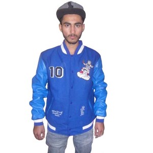 Blouson universitaire réversible en laine de baseball personnalisé, style Letterman, respirant, avec logo brodé fini, qualité supérieure - Product Image 1