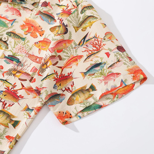 Camisa de Pesca Personalizada de Manga Corta con Dos Bolsillos, de Secado Rápido, Transpirable, Estilo Táctico Informal para Hombre, UPF 35 - Product Image 2