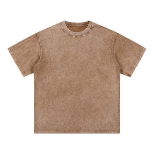 Camisetas de Hombre de Alta Calidad, 300G, 100% Algodón, con Diseño Gráfico y Logotipo Personalizado, Estilo Semi Oversize, Streetwear, Gran Venta, Camisetas Lisas para Hombre - Product Image 1