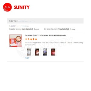 แหวนลูกสูบดีเซล TAIWAN SUNITY RIKEN ป้องกันการสึกหรอ STD 6HAL2 OEM 726671-22500 130 มม. ผ่านการทดสอบสองครั้ง น้ำหนัก 1 กก. สำหรับเครื่องยนต์ Yanmar 6HAL2 ทางทะเล - Product Image 5