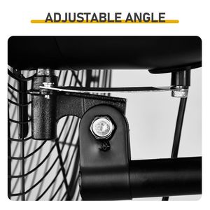 Ventilatore oscillante da parete MFJ EW65 da 26 pollici ad alta velocità, industriale, 4 velocità, ventilazione, motore 100% BLDC in rame, disponibile in AU e US - Product Image 3
