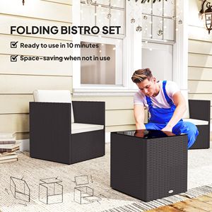 Set da Pranzo per Esterni in Ferro e Legno per Cortile - Product Image 4