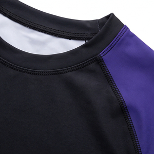Maillot de compression personnalisé en Spandex Poly pour BJJ, manches longues, vêtements de combat MMA, jersey d'entraînement, tissu respirant, OEM - Product Image 6