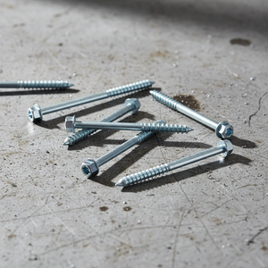 Tornillos de Rosca Parcial de Cabeza Hexagonal de Acero al Carbono Galvanizado en Zinc Clase 4.8 6.8 M6-M12 Métricos/Pulgadas DIN/ANSI PDC para Madera - Product Image 1